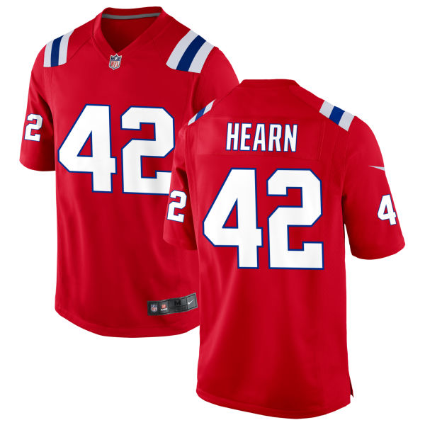 Azizi Hearn Womens Authentic New England Patriots Alternate Stitched Number 42 Red Football Jersey