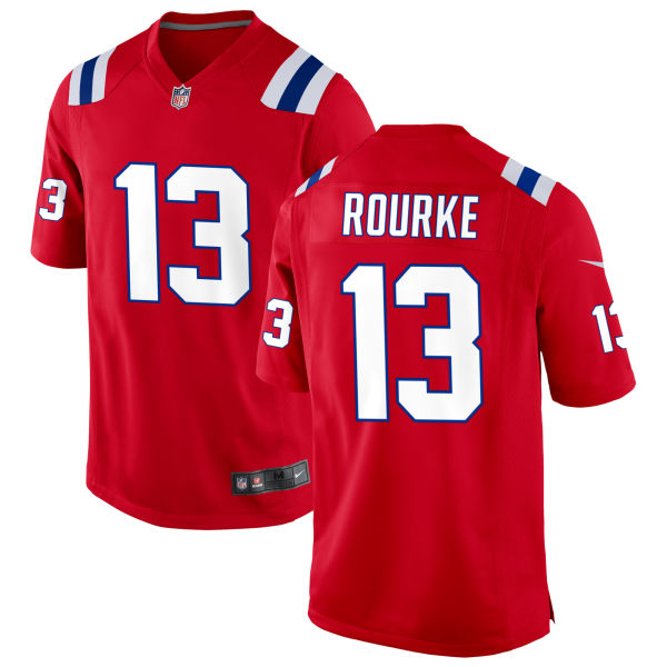 Nathan Rourke Alternate Womens Authentic New England Patriots Stitched Number 13 Red Football Jersey